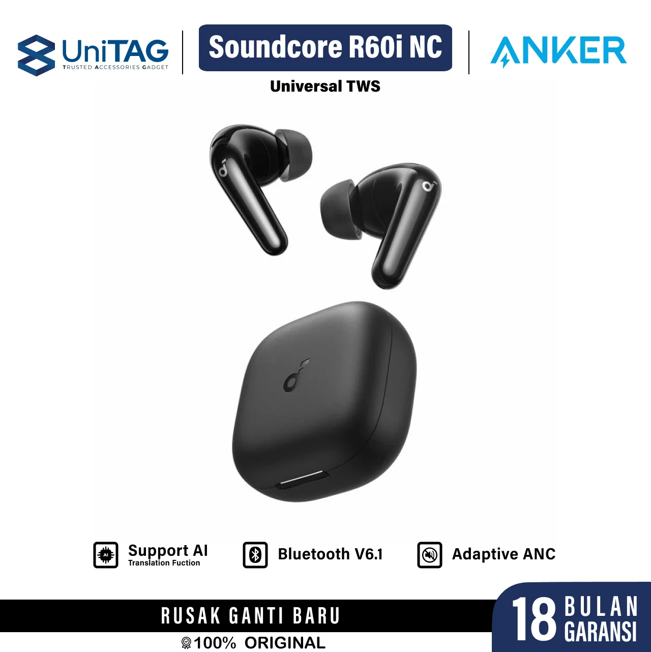Anker TWS Soundcore R60i NC - Black D1202H11