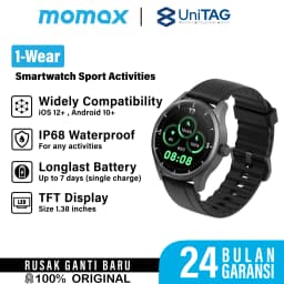 Momax Smart Watch 1-Wear - Black SW2SD