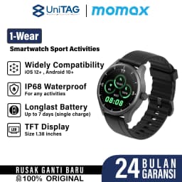 Momax Smart Watch 1-Wear - Black SW2SD