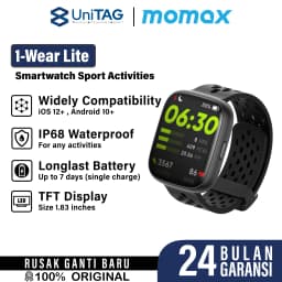 Momax Smart Watch 1-Wear Lite - Black SW1SD