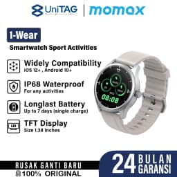 Momax Smart Watch 1-Wear - Silver Beige SW2SL