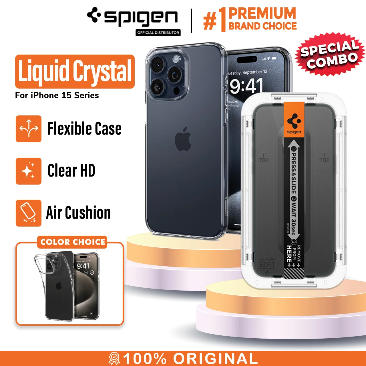 SPIGEN Liquid Crystal + EZFit 15