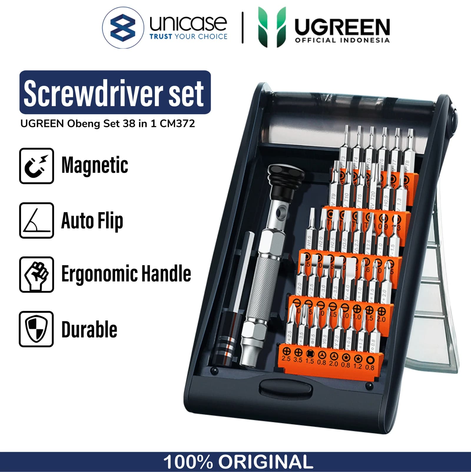 UGREEN 38 in 1 Obeng Set - Black CM372 80459