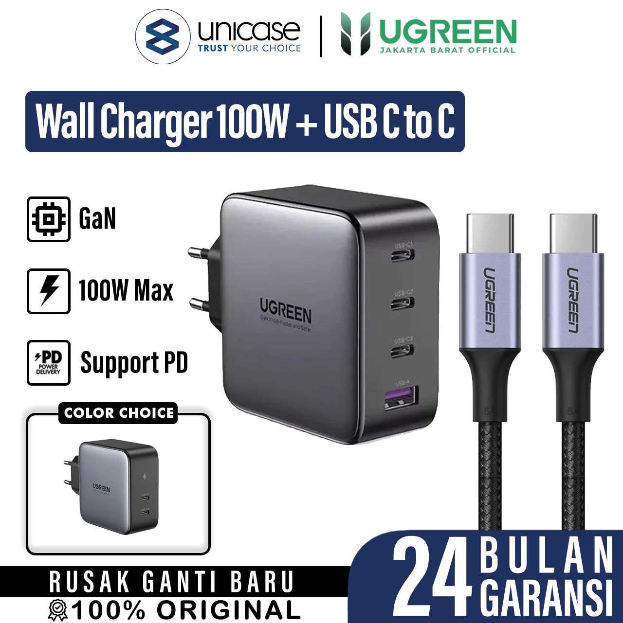 UGREEN CD226 + Cable C to C 1m US316