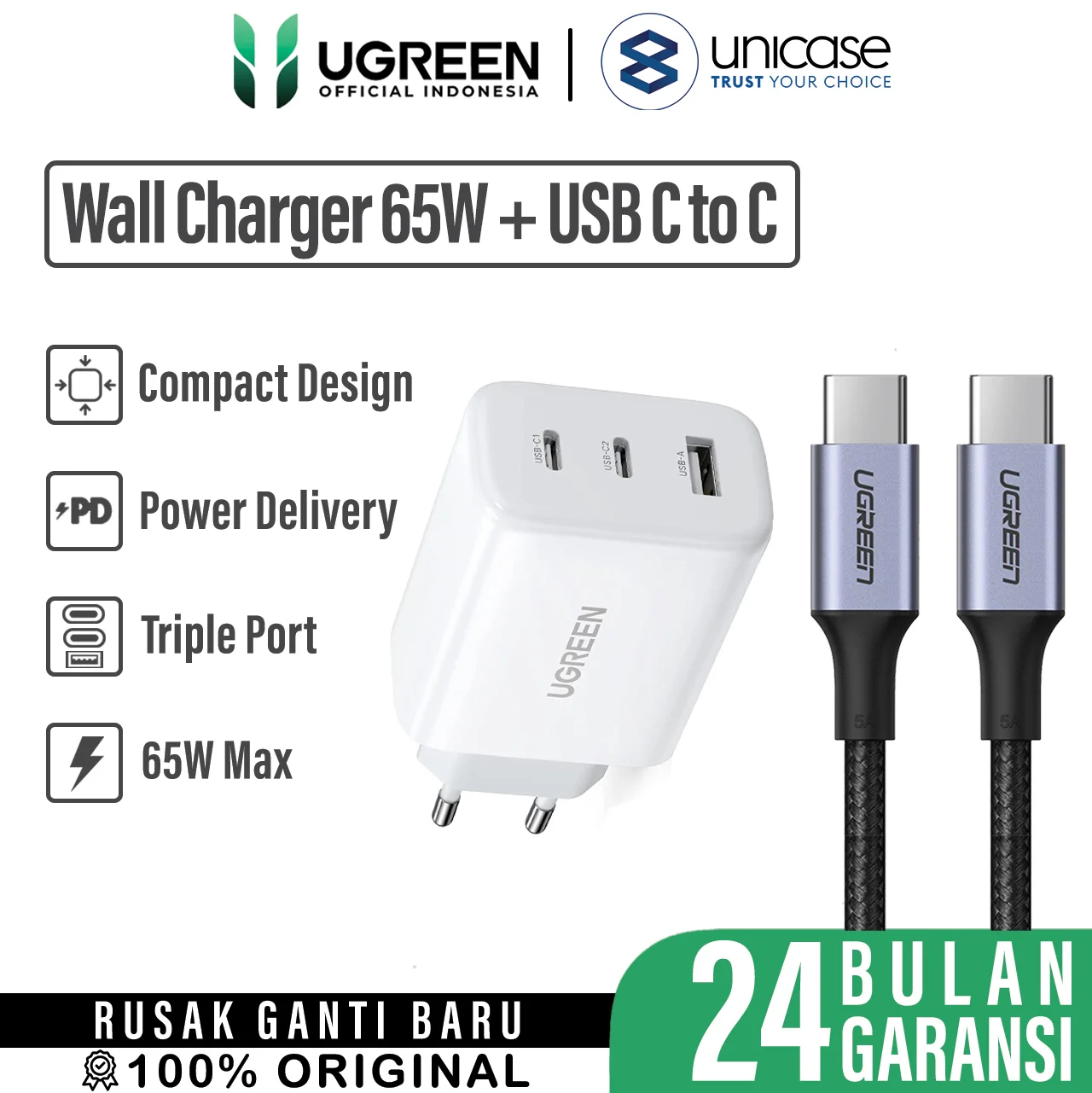 UGREEN CD275 + Cable C to C 1m US316
