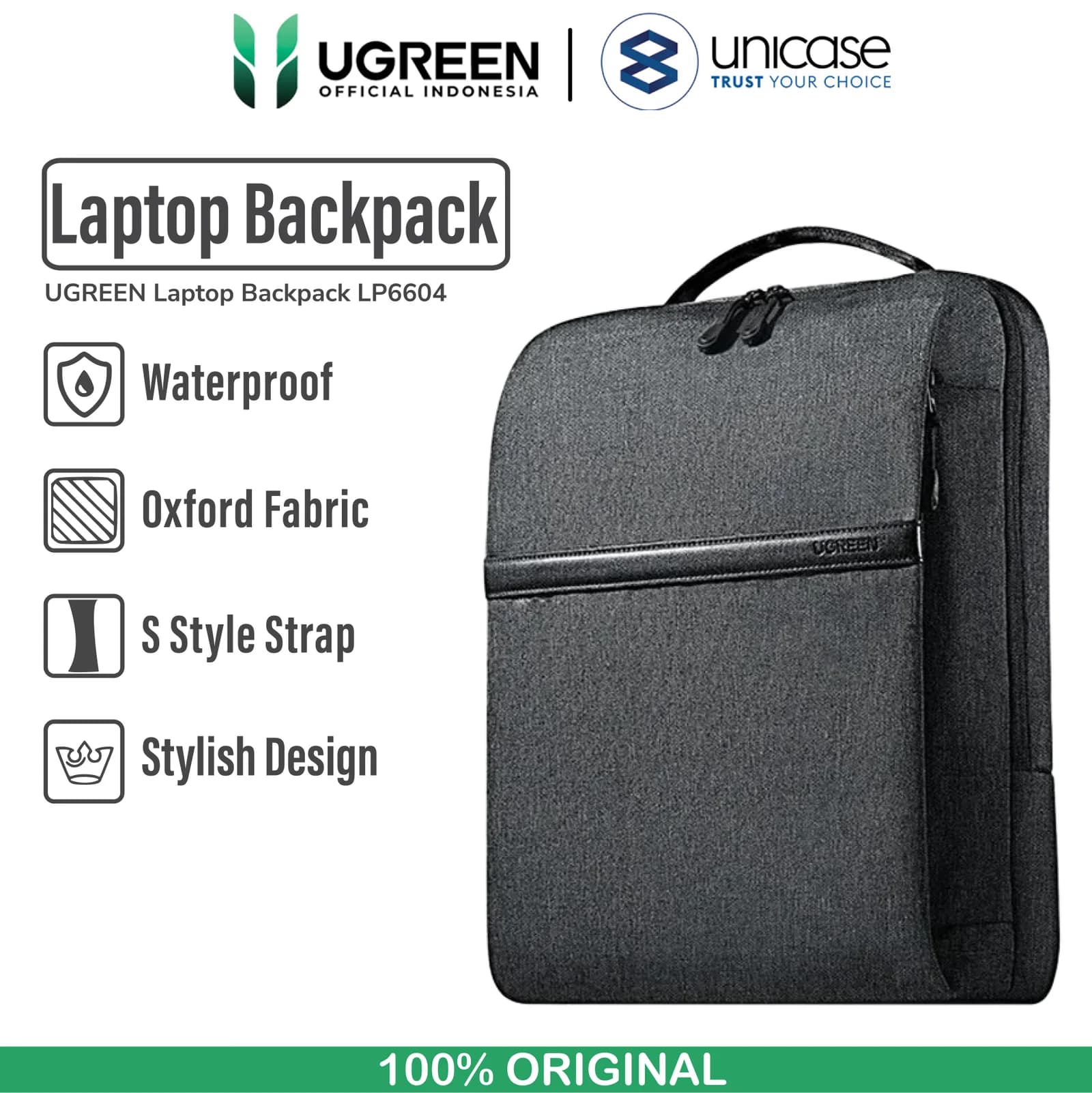 UGREEN Tas Laptop 15.6" - Grey LP664 90798