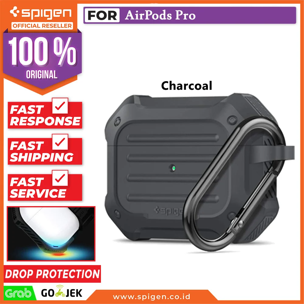 Apple Airpods Pro Case Spigen Tough Armor Anti Shock Original Casing