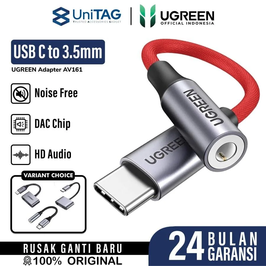 Cable Adapter DAC USB C to Jack Audio 3.5mm UGREEN Audio Converter