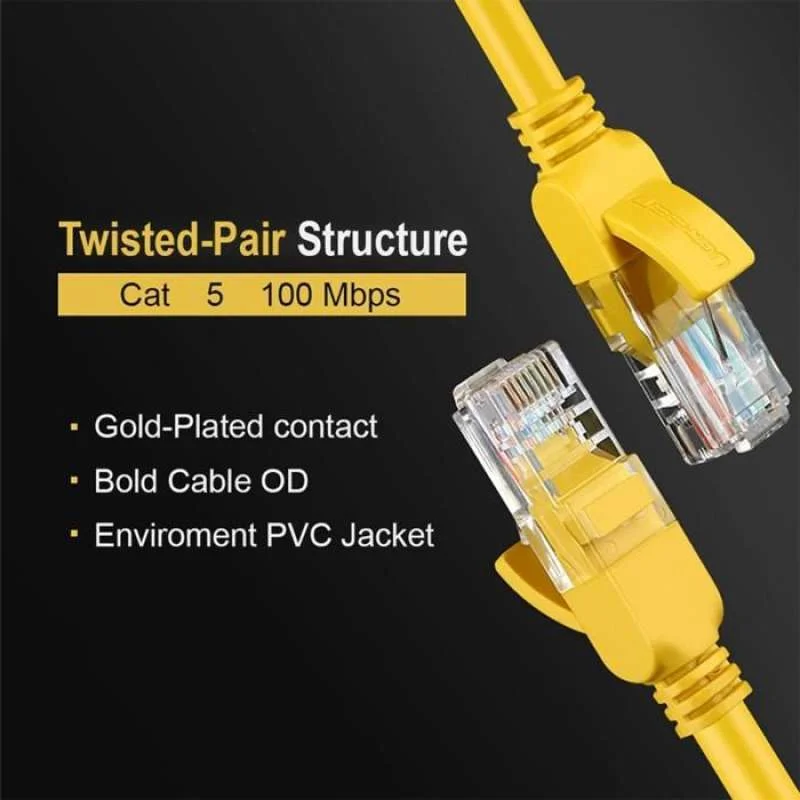 Cable LAN CAT 5e UGREEN Ethernet 100Mbps 125MHz UTP Kabel RJ45 Network