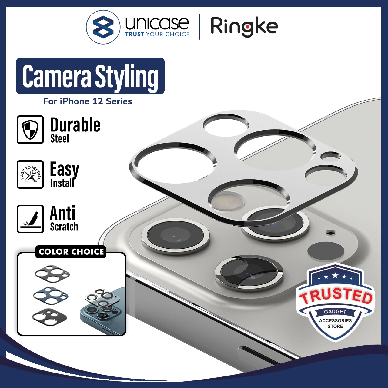 Camera Lens iPhone 12 Pro Max Mini Ringke Camera Styling Protector