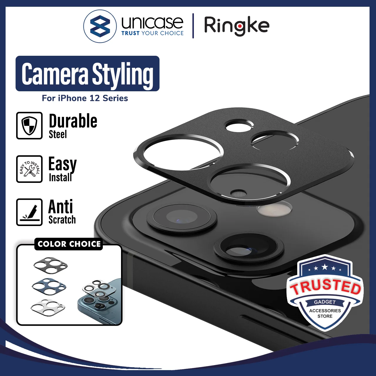 Camera Lens iPhone 12 Pro Max Mini Ringke Camera Styling Protector