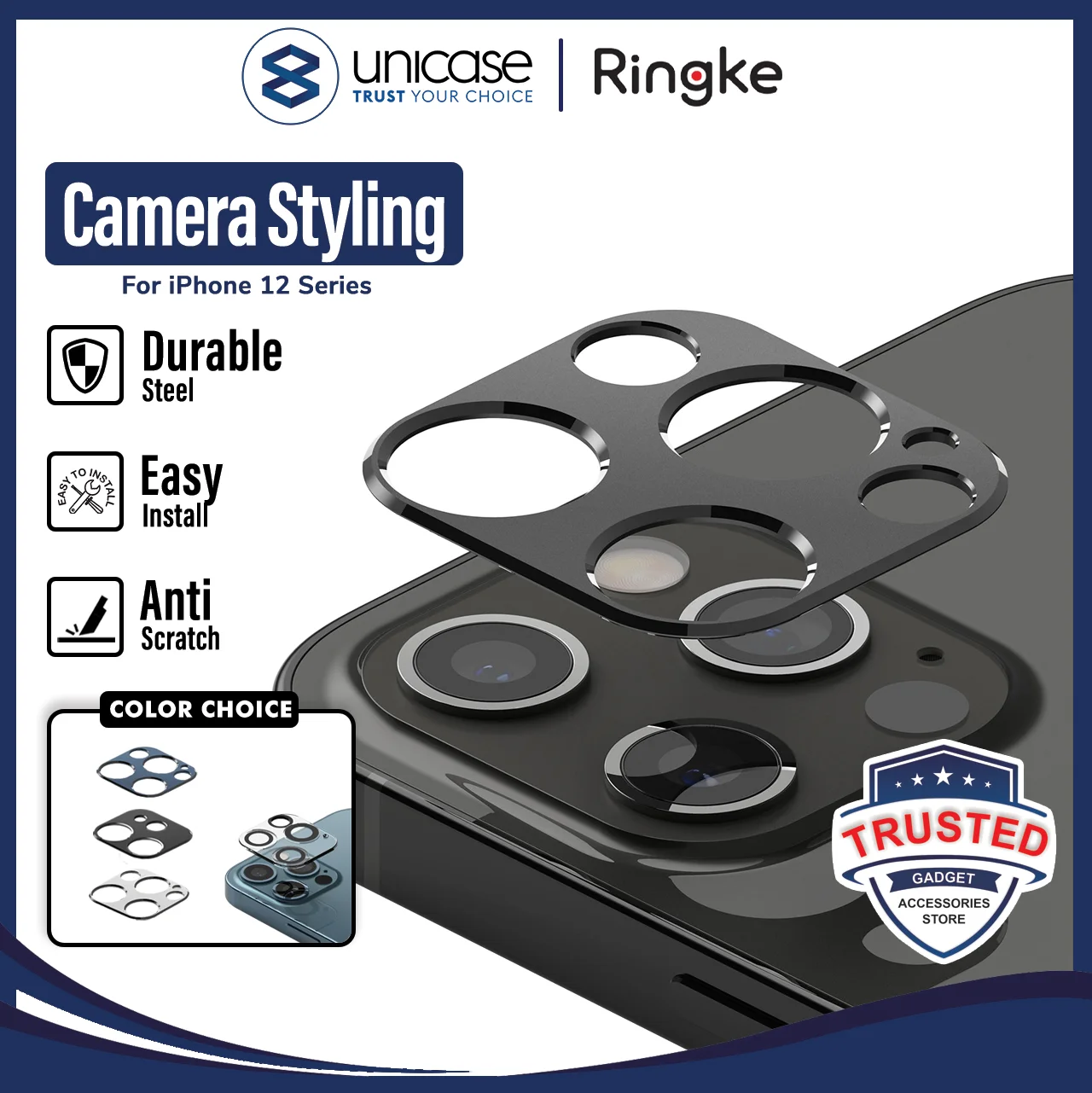 Camera Lens iPhone 12 Pro Max Mini Ringke Camera Styling Protector