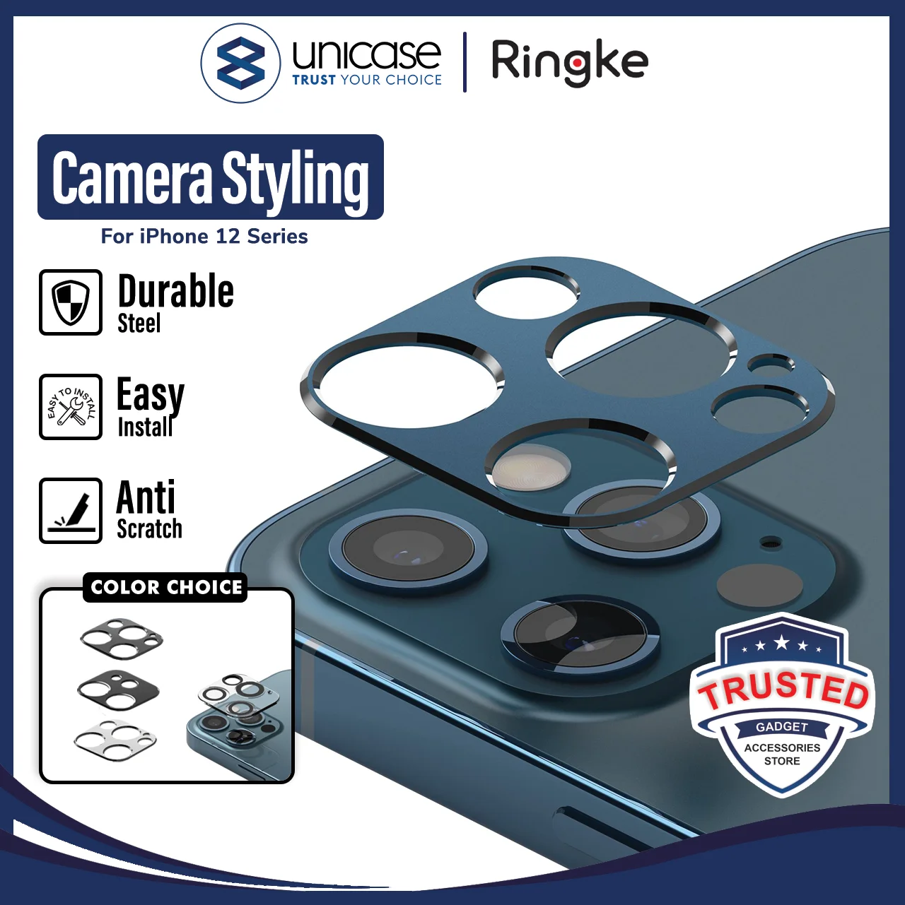 Camera Lens iPhone 12 Pro Max Mini Ringke Camera Styling Protector