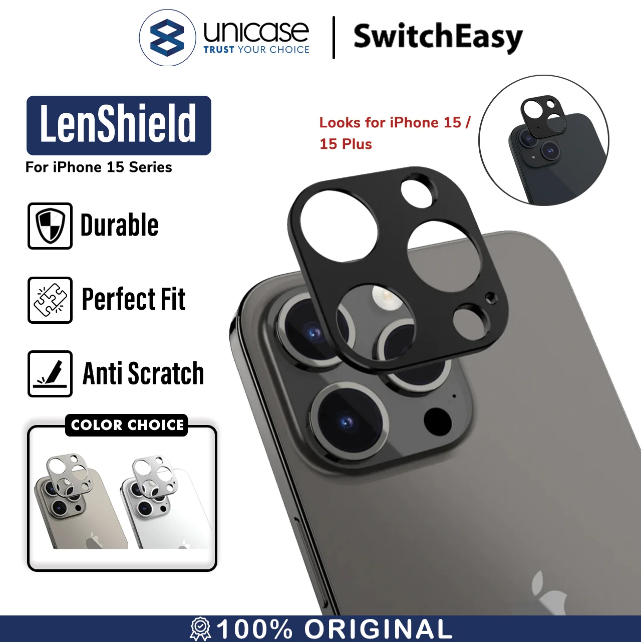 Camera Lens iPhone 15 Pro Max Plus Switcheasy LenShield Kamera Styling