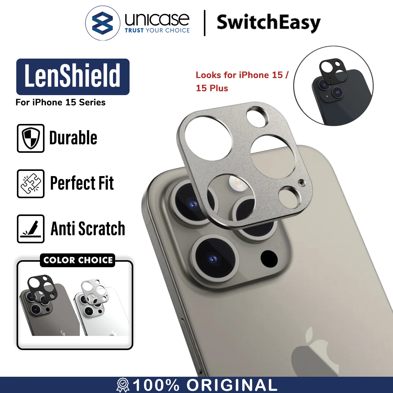 Camera Lens iPhone 15 Pro Max Plus Switcheasy LenShield Kamera Styling