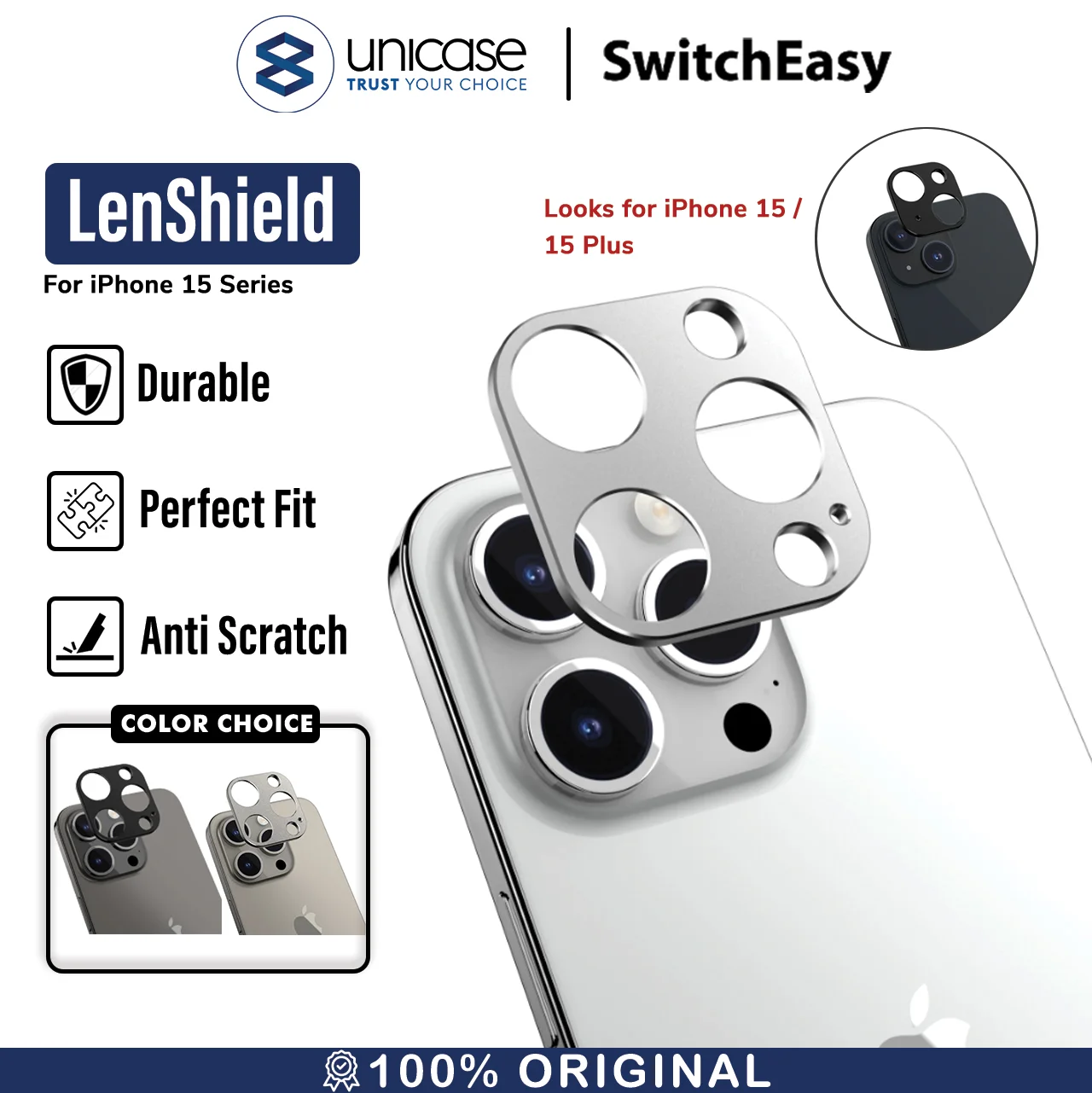 Camera Lens iPhone 15 Pro Max Plus Switcheasy LenShield Kamera Styling