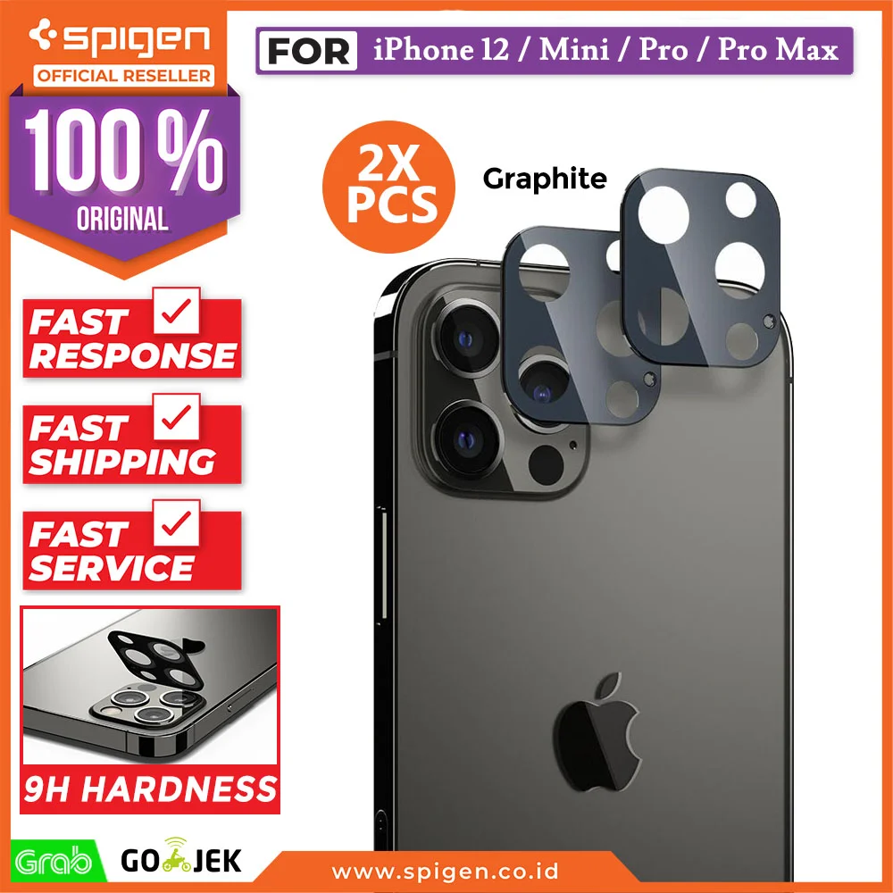 Camera Lens Protector iPhone 12 Pro Max 12 Mini Spigen GlastR Tempered