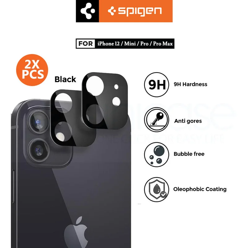 Camera Lens Protector iPhone 12 Pro Max 12 Mini Spigen GlastR Tempered