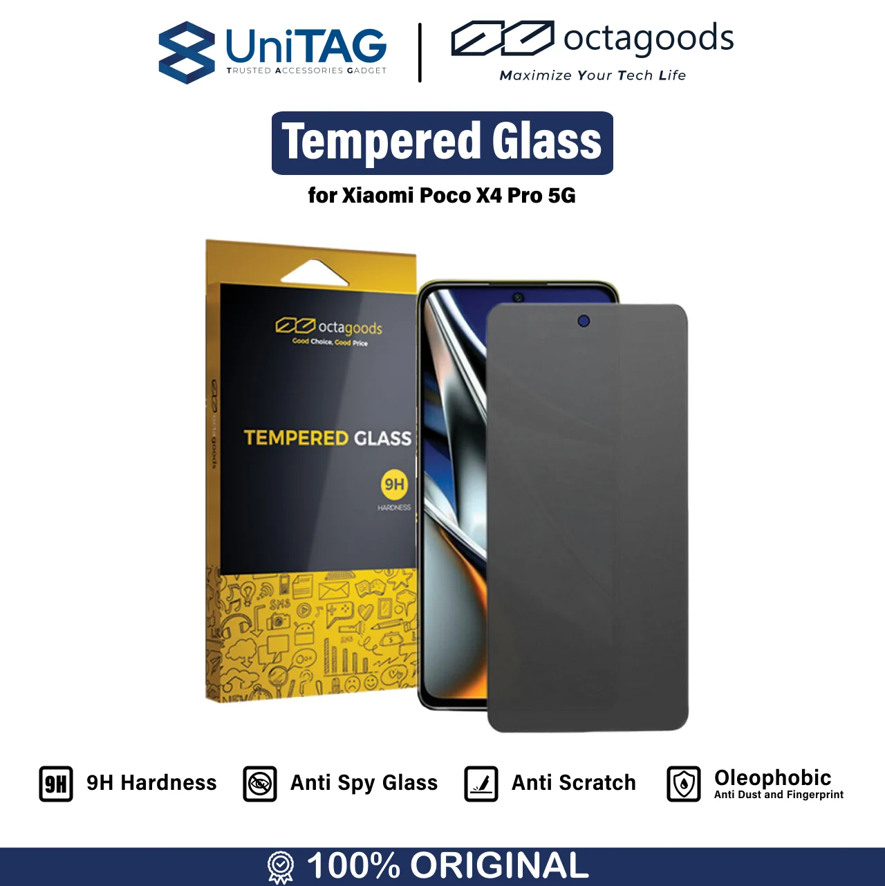 Camera Lens Tempered Glass Xiaomi Poco X4 Pro 5G OctaGoods Clear Matte