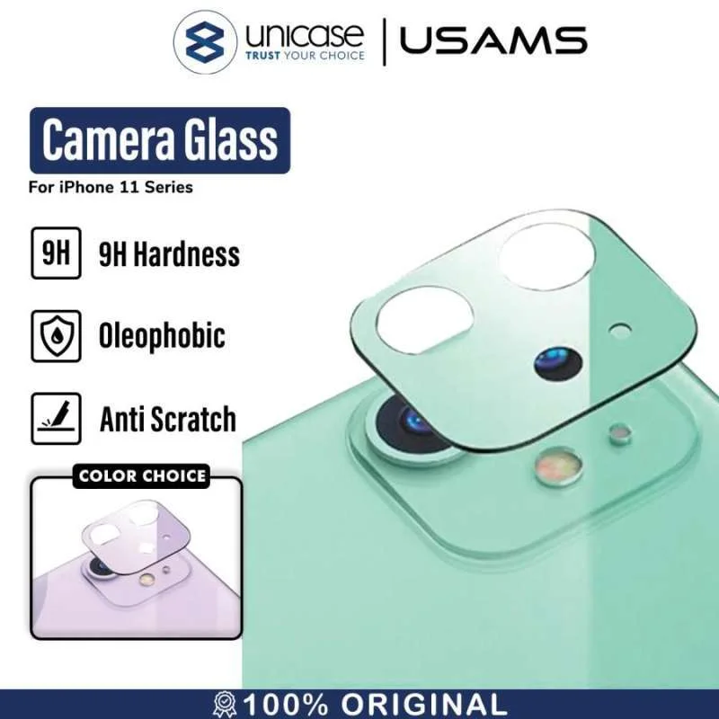 Camera Tempered Glass iPhone 11 / Pro / Max USAMS Ring Lens Protector