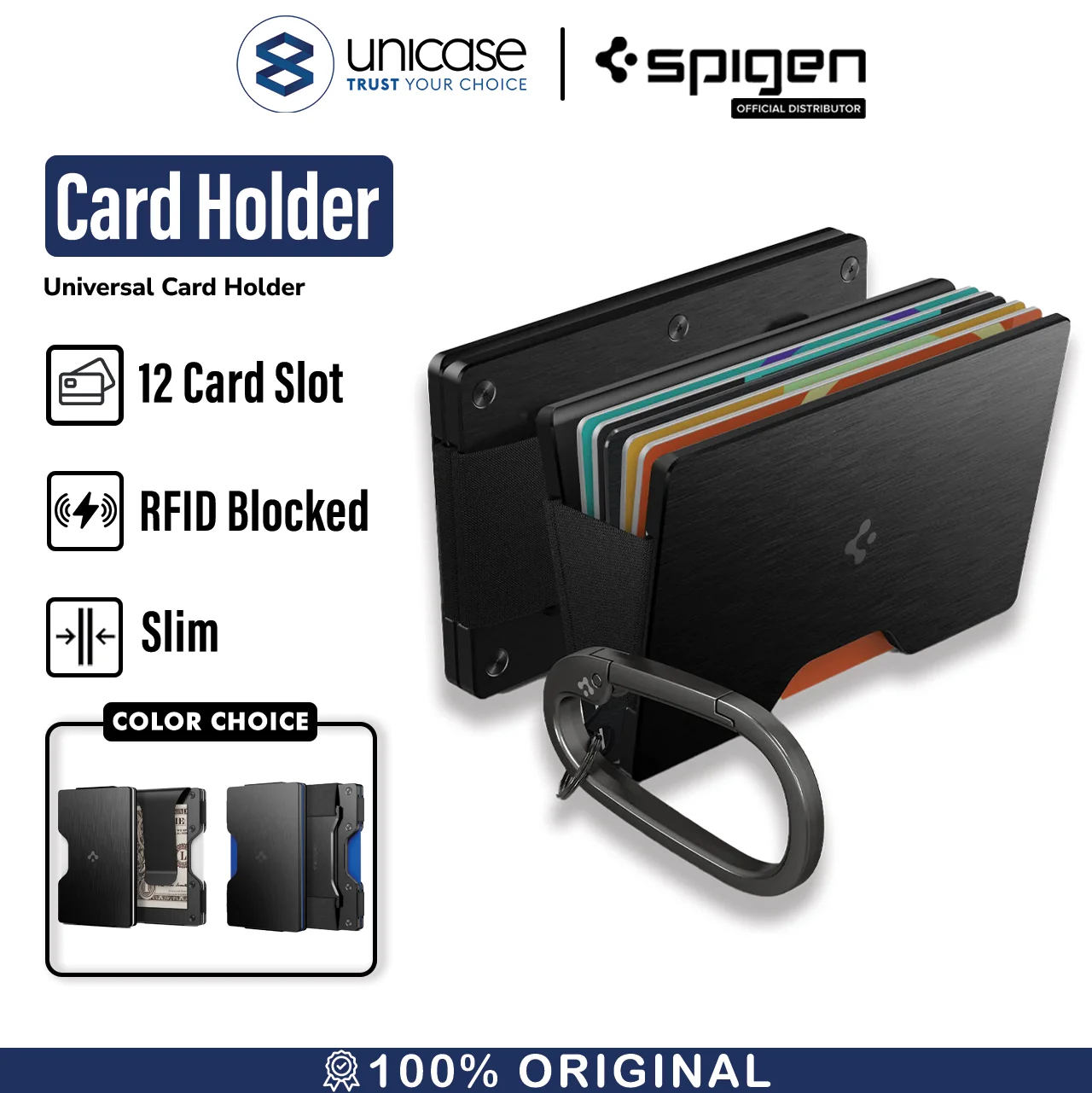 Card Holder Spigen Universal Card Holder Wallet S Hardcase Dompet Saku