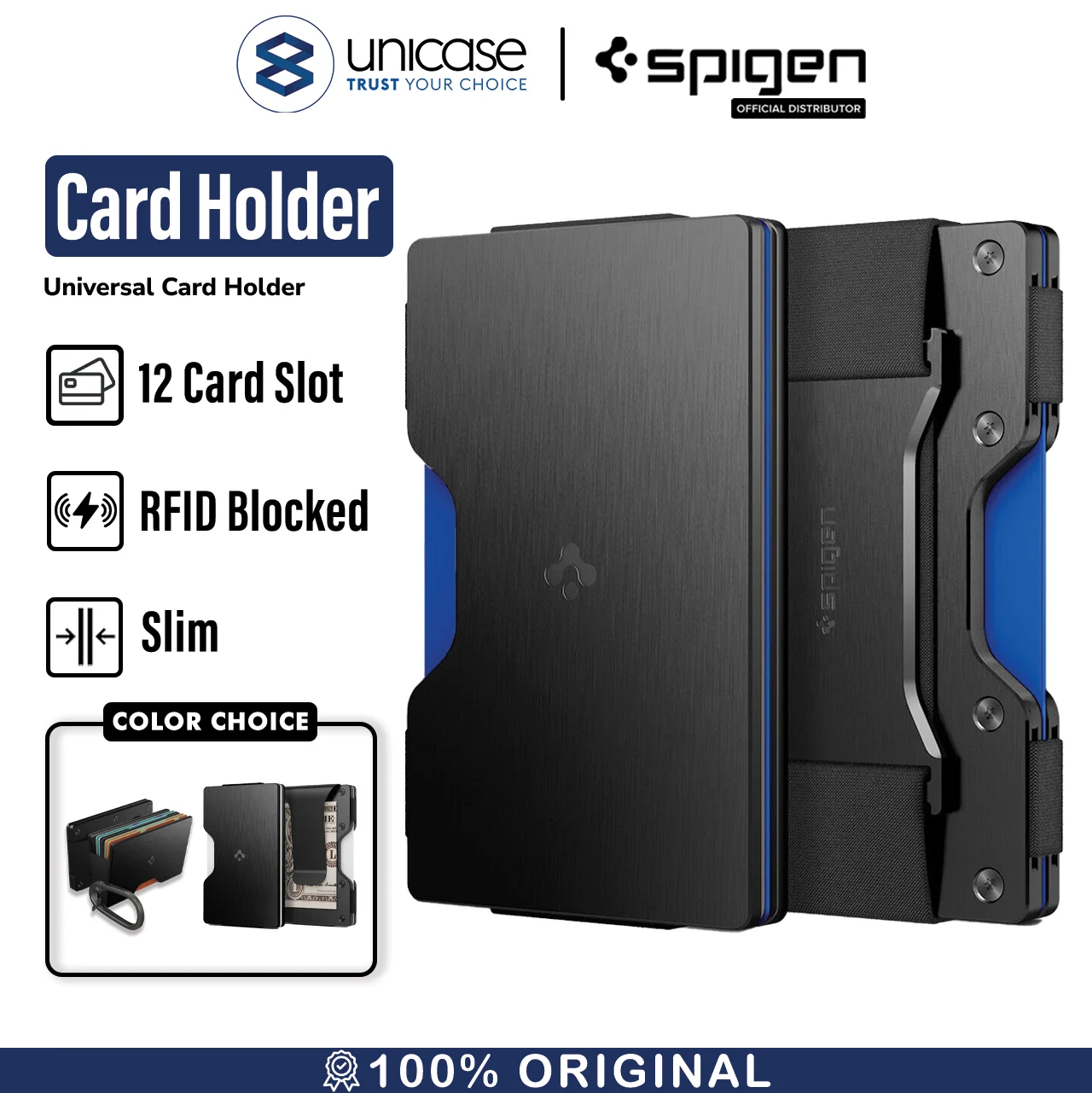Card Holder Spigen Universal Card Holder Wallet S Hardcase Dompet Saku