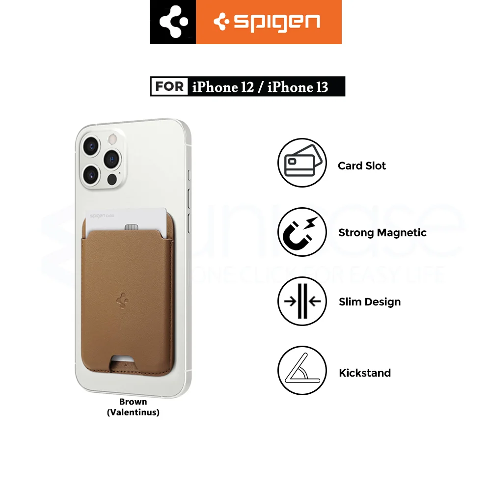 Card Holder Stand Spigen Universal Card Wallet Smart Fold Dompet Kulit