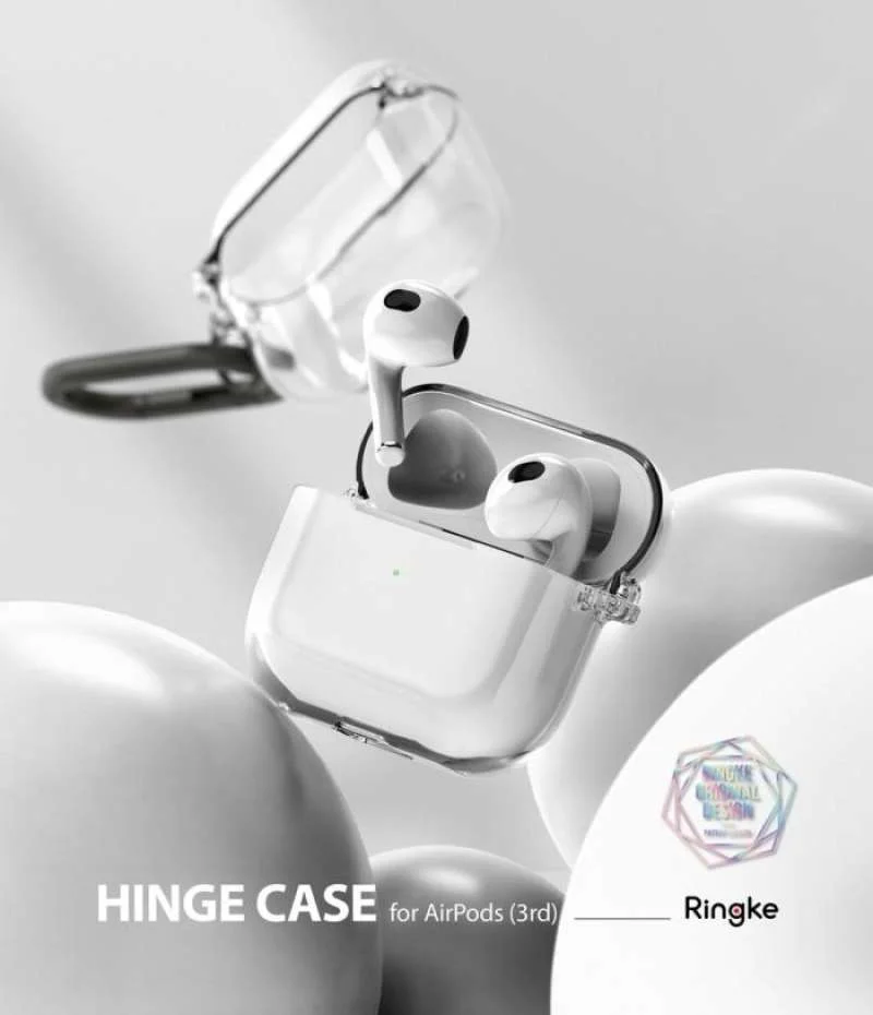 Case AirPods 3 Ringke Hinge Anti Crack Slim Clear Hardcase Casing