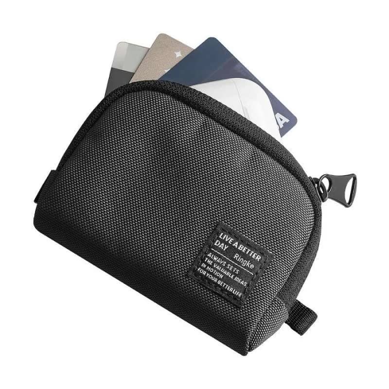 Case Airpods / Mini Pouch Cable Ringke Half Pocket Card Slot Nylon Bag
