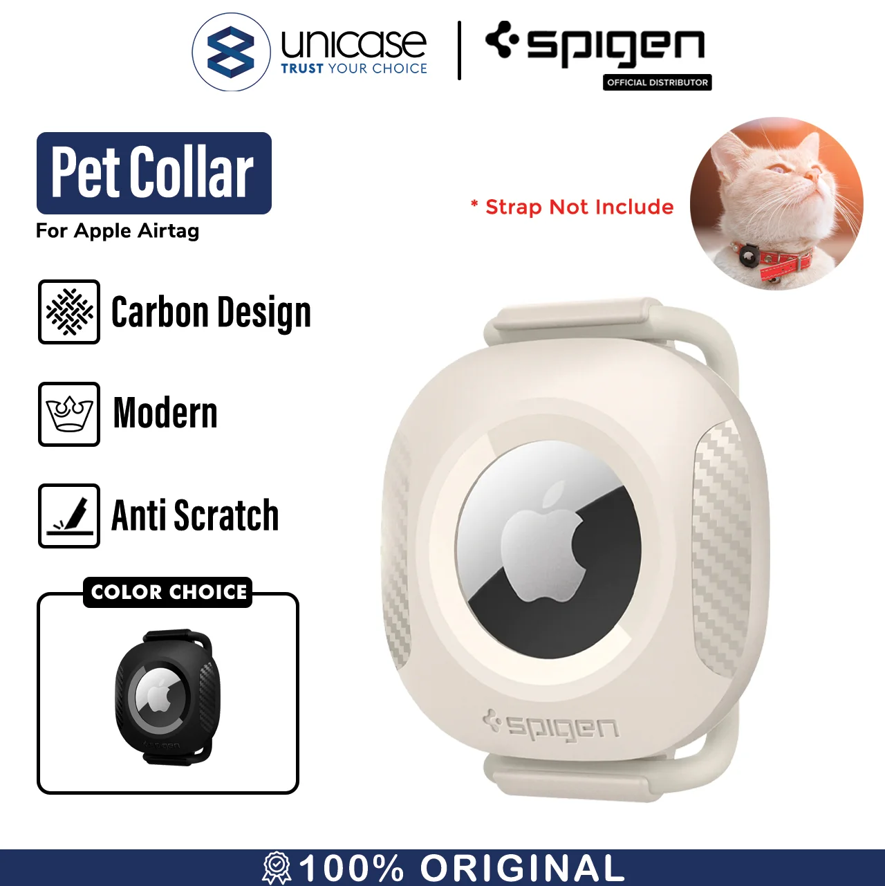 Case Apple Airtag Spigen Protective Case Cover Anti Lost Pet Collar