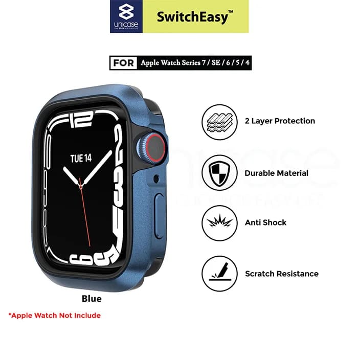 Case Apple Watch 8/7/SE 2 45/44/41/40mm SwitchEasy Odyssey Slim Casing