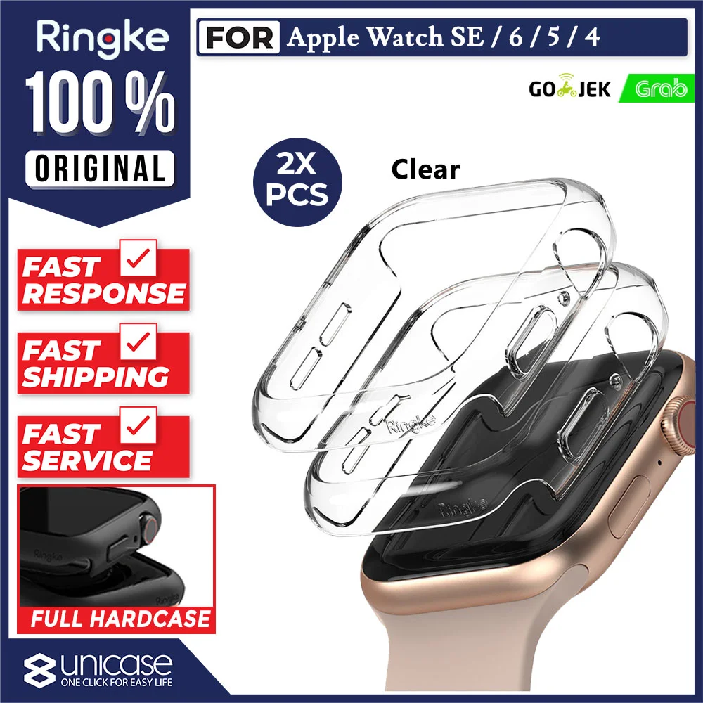 Case Apple Watch SE 2/6/5/4 44/40mm Ringke SLIM Thin Hardcase Casing
