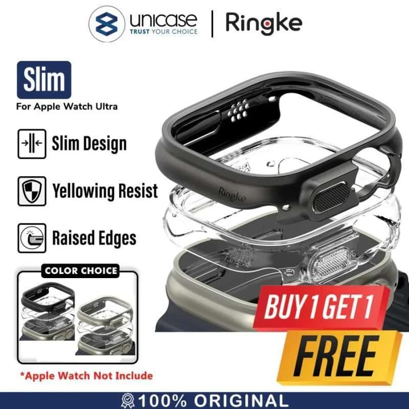 Case Apple Watch Ultra 2 49mm Ringke Slim Clear Hardcase Cover Casing