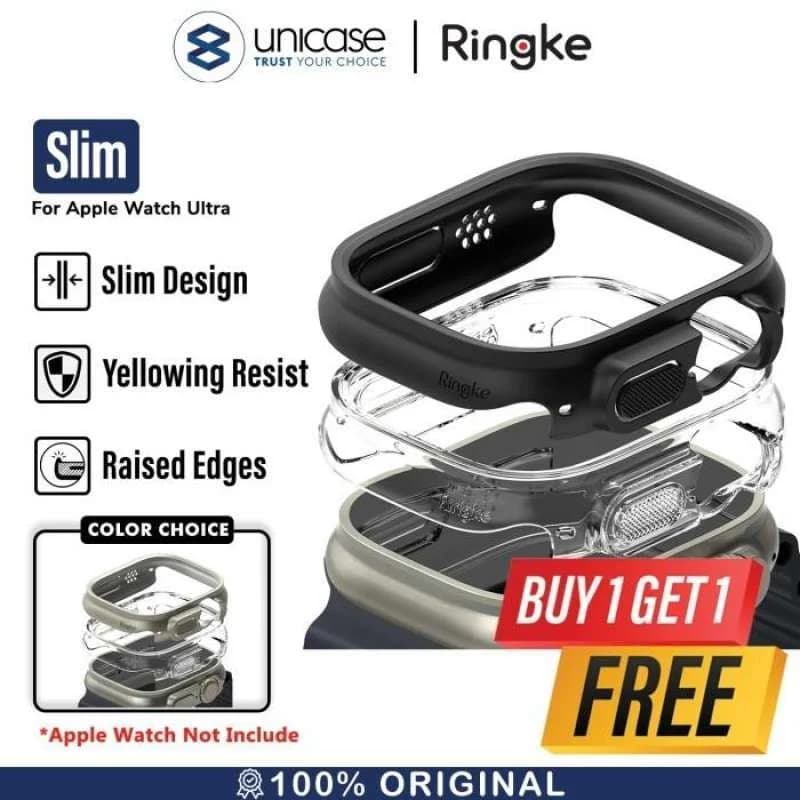 Case Apple Watch Ultra 2 49mm Ringke Slim Clear Hardcase Cover Casing