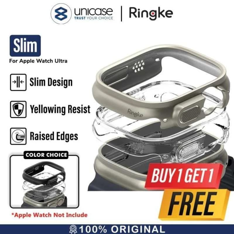 Case Apple Watch Ultra 2 49mm Ringke Slim Clear Hardcase Cover Casing