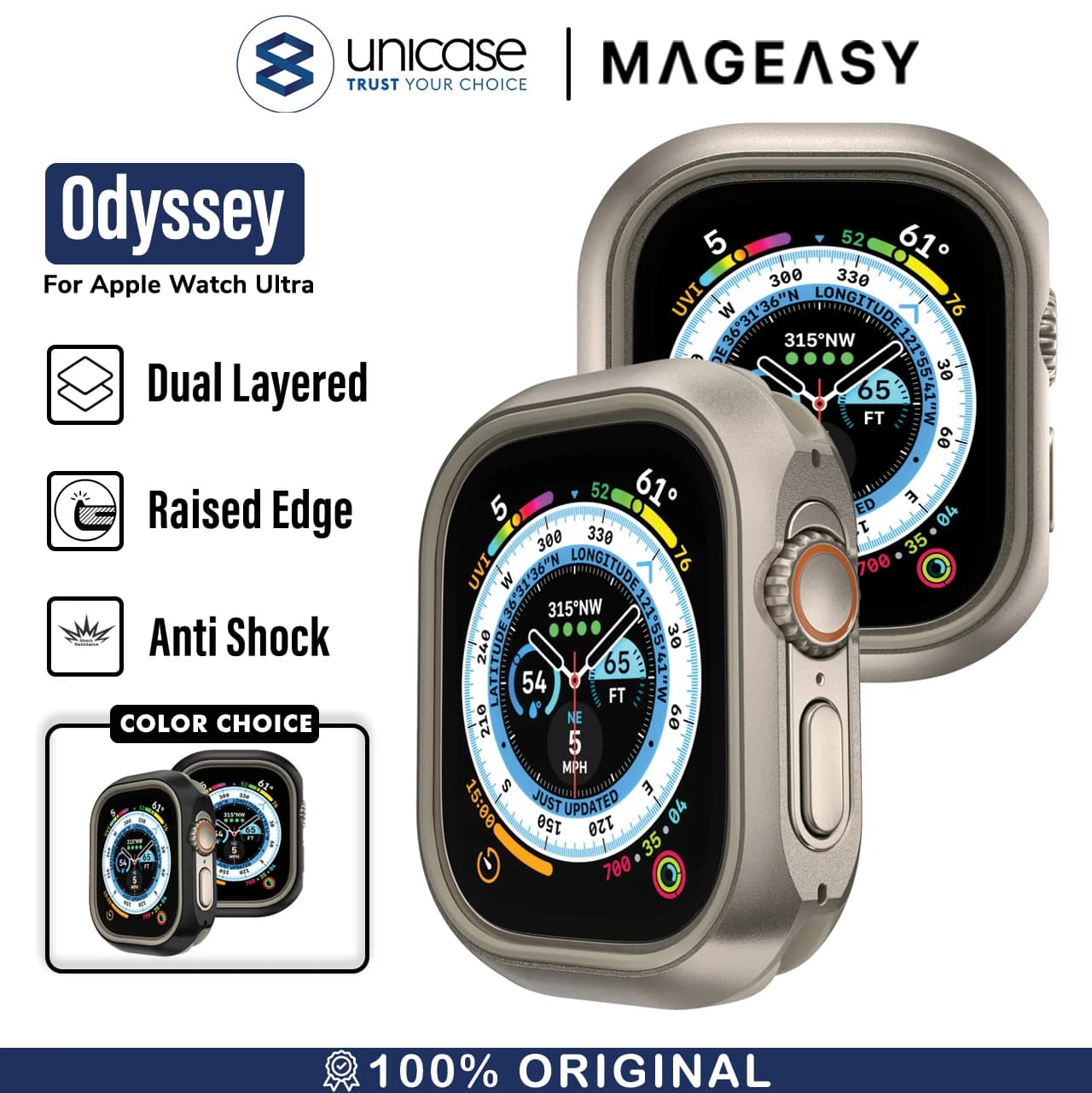 Case Apple Watch Ultra 2 49mm SwitchEasy Odyssey Shockproof Anti Crack