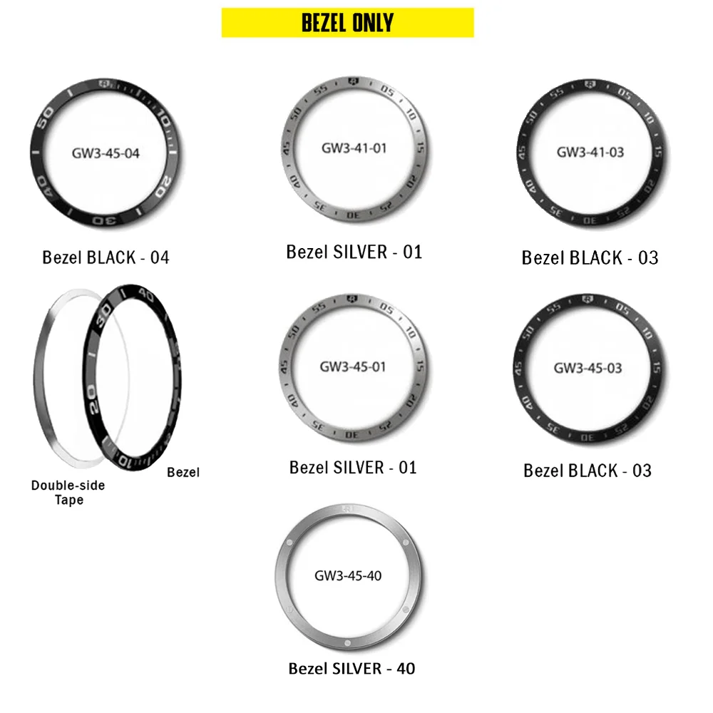 Case Galaxy Watch 3 45mm / 41mm RINGKE Bezel Styling Stainless Steel