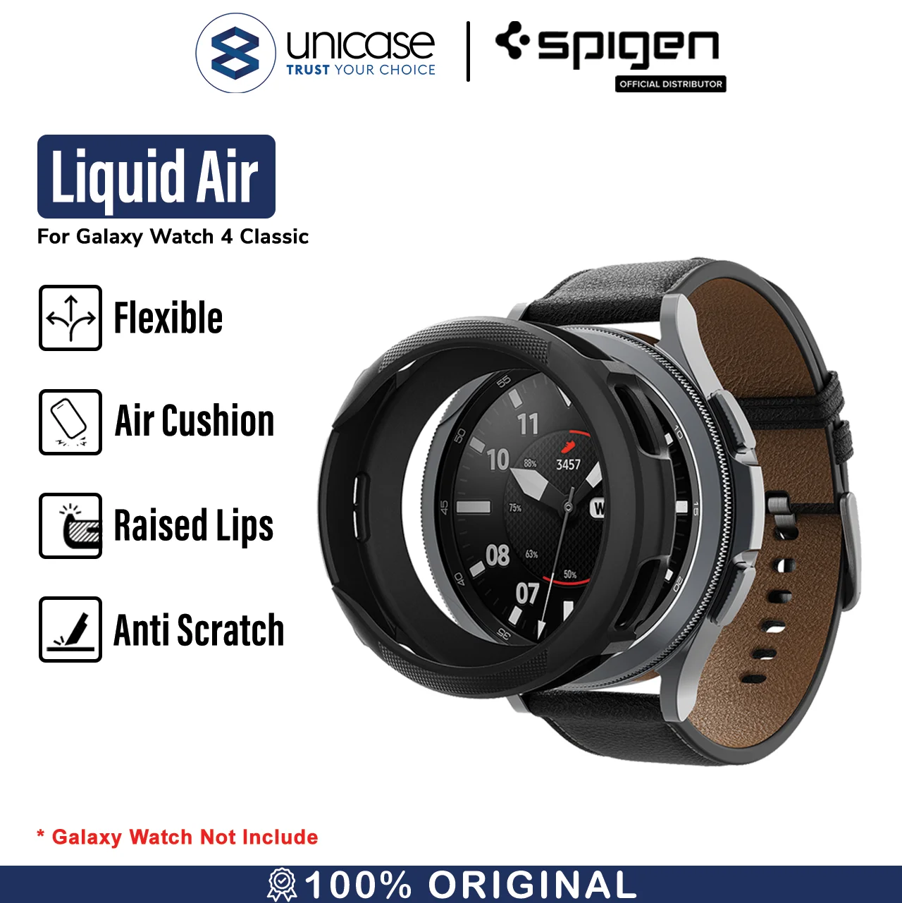 Case Galaxy Watch 4 Classic 46mm / 42mm Spigen Liquid Air Soft Casing