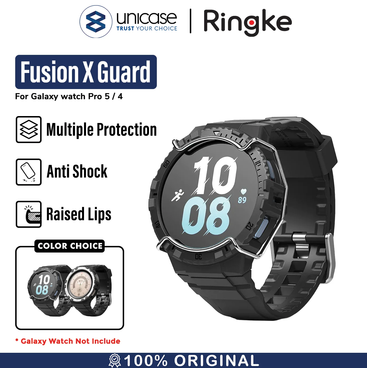 Case Galaxy Watch 5 Pro/4 40/44/45mm Ringke Fusion X Guard Cover Strap