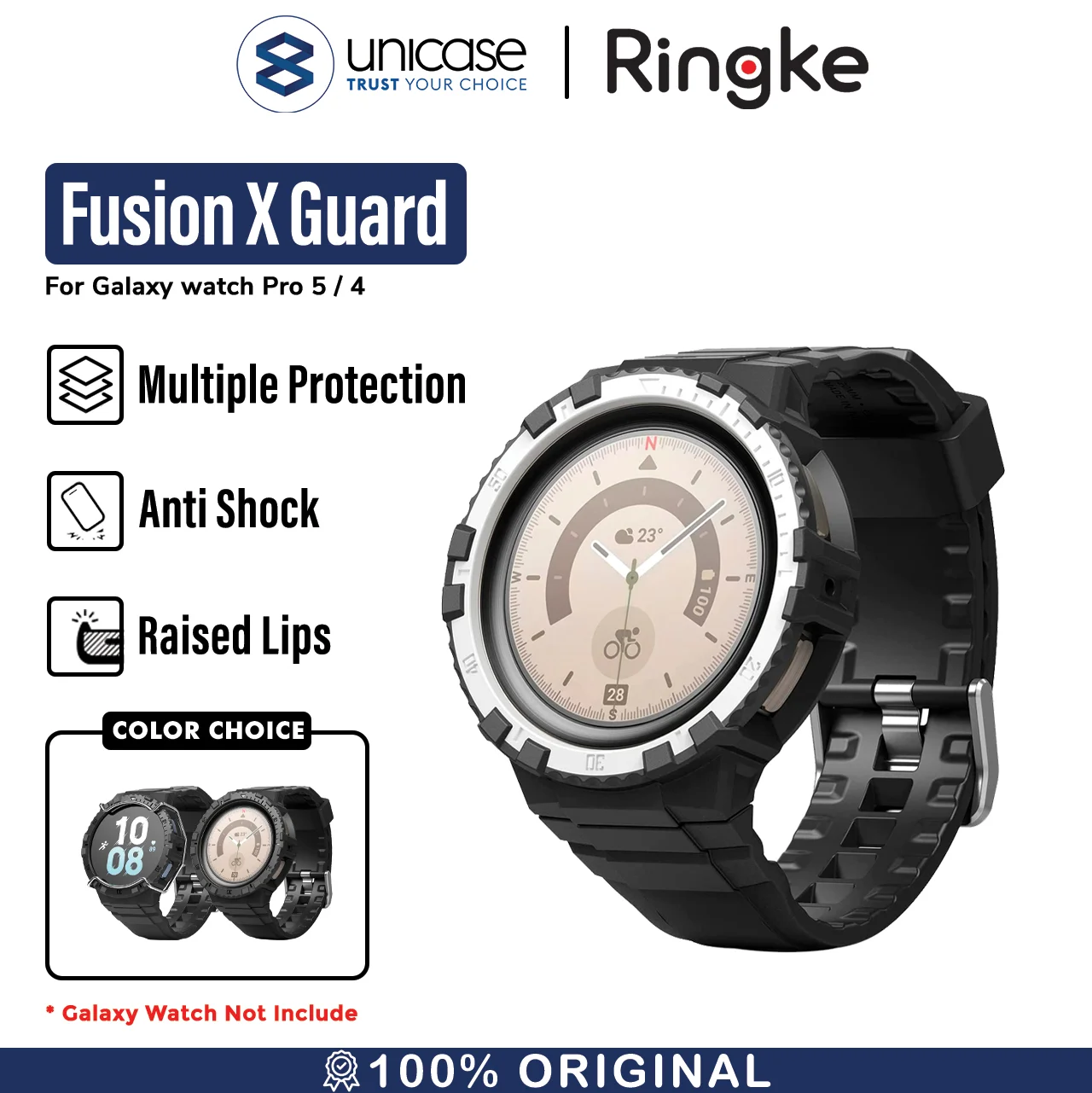 Case Galaxy Watch 5 Pro/4 40/44/45mm Ringke Fusion X Guard Cover Strap