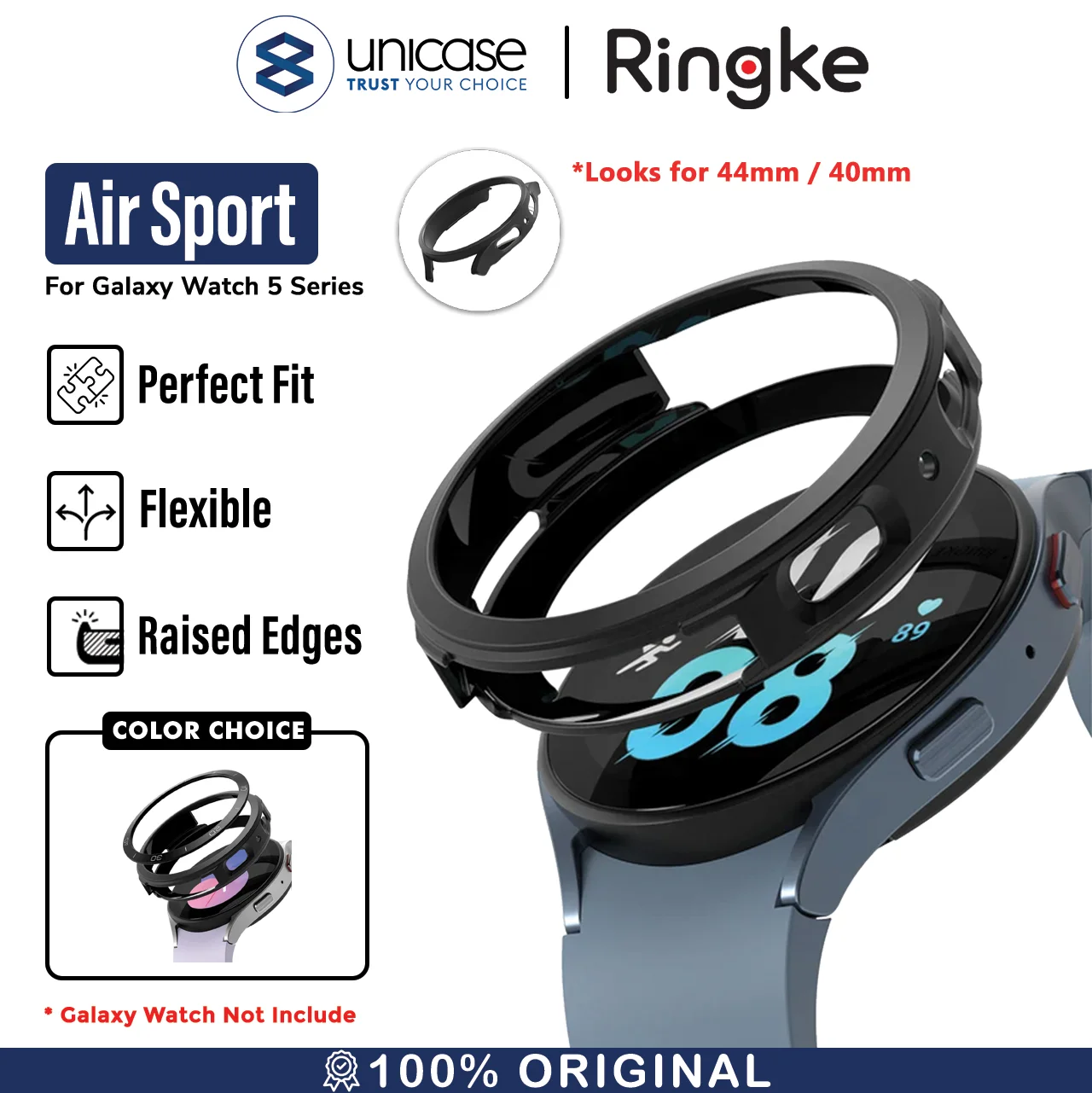 Case Galaxy Watch 5/Pro 45/44/40mm Ringke Air Sport Bezel Soft Casing