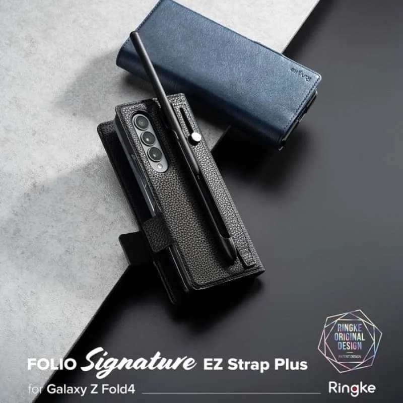 Case Galaxy Z Fold 4 Ringke Folio Flip Signature EZ Strap Plus Leather