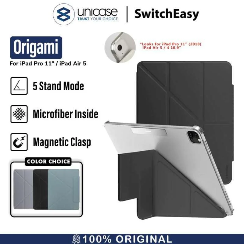 Case iPad Pro 11/Air 5/4 10.9 2022 SwitchEasy Origami Stand Flip Cover