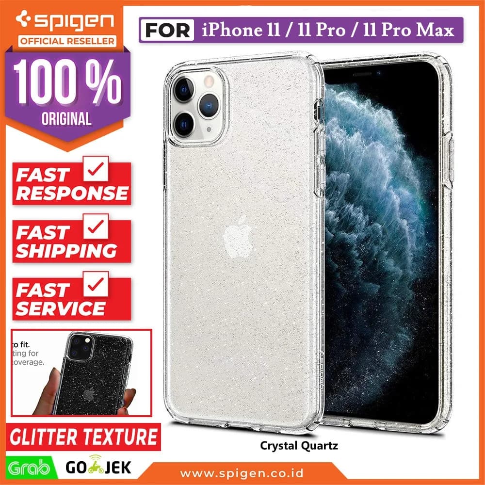 Case iPhone 11 Pro Max / Pro / 11 Spigen Liquid Crystal Glitter Casing