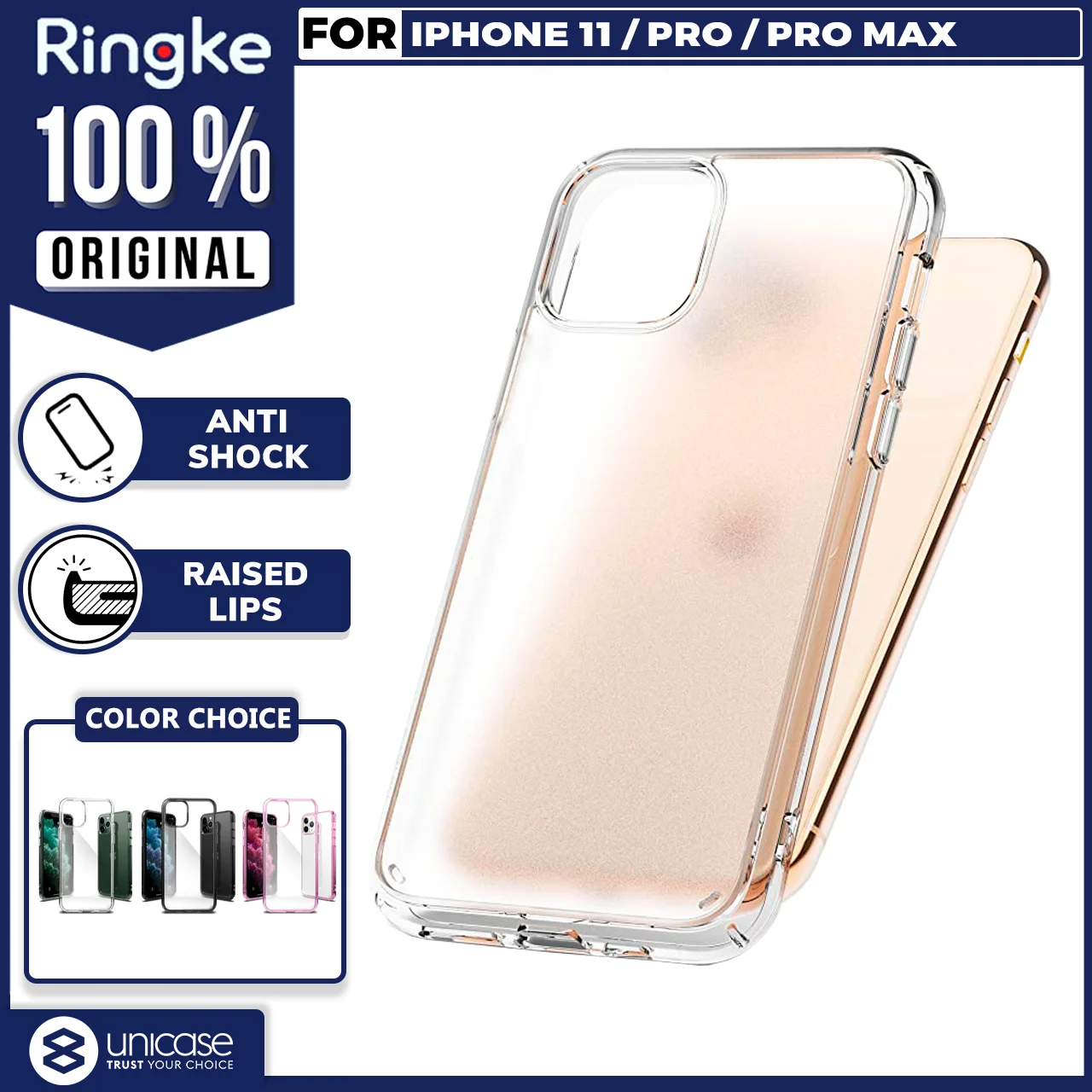 Case iPhone 11 Pro Max / XS Max XR Ringke Fusion Clear Casing