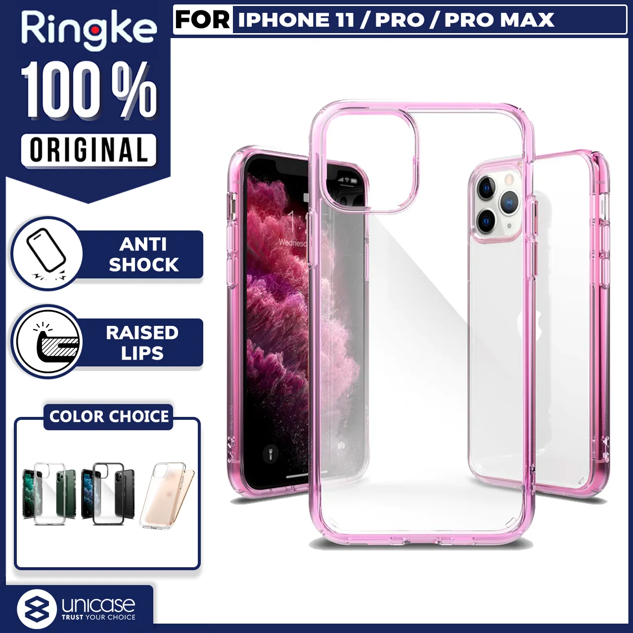 Case iPhone 11 Pro Max / XS Max XR Ringke Fusion Clear Casing