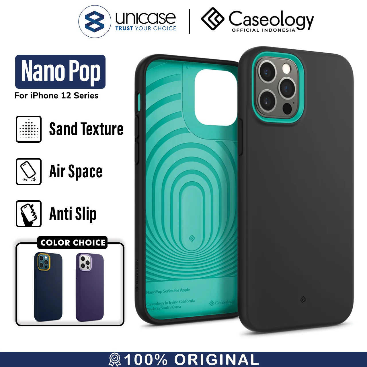 Case iPhone 12 Pro Max 12 Mini Caseology Nano Pop Softcase Casing