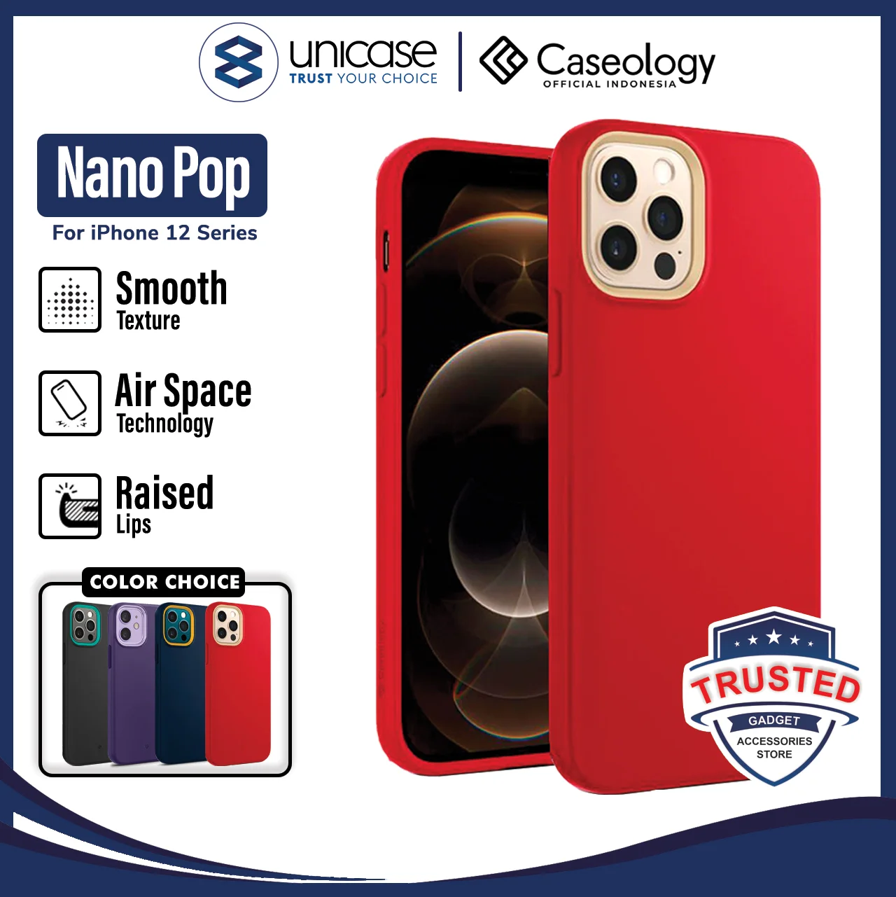 Case iPhone 12 Pro Max 12 Mini Caseology Nano Pop Softcase Casing