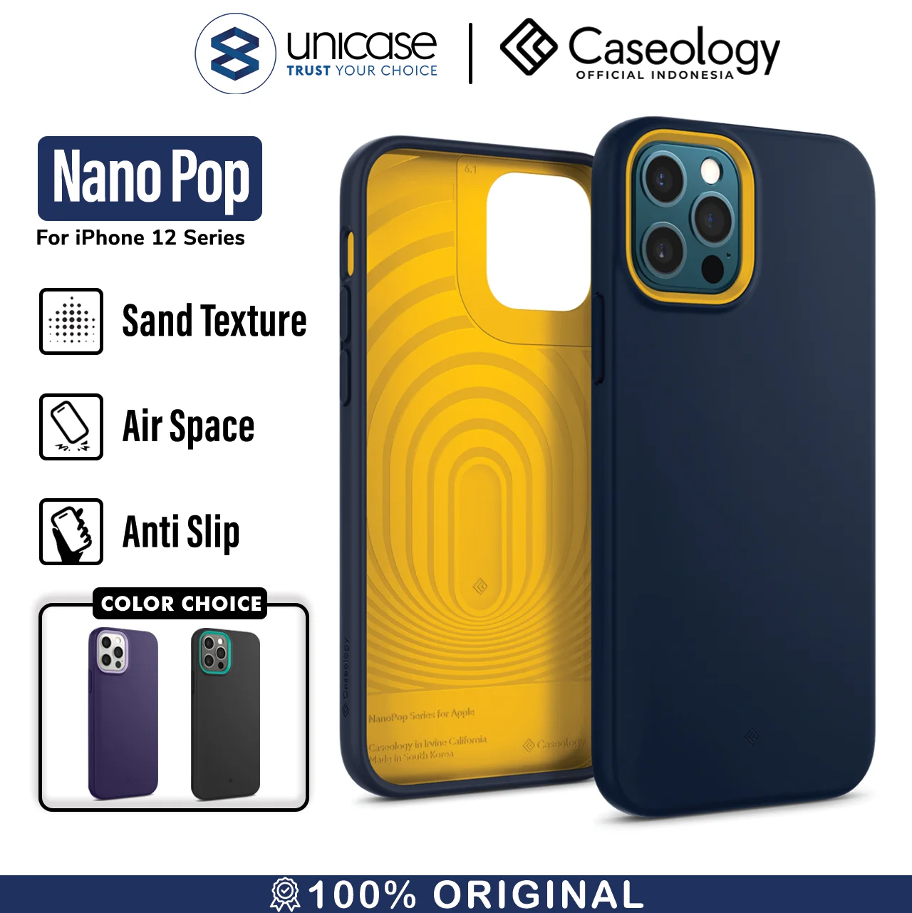 Case iPhone 12 Pro Max 12 Mini Caseology Nano Pop Softcase Casing