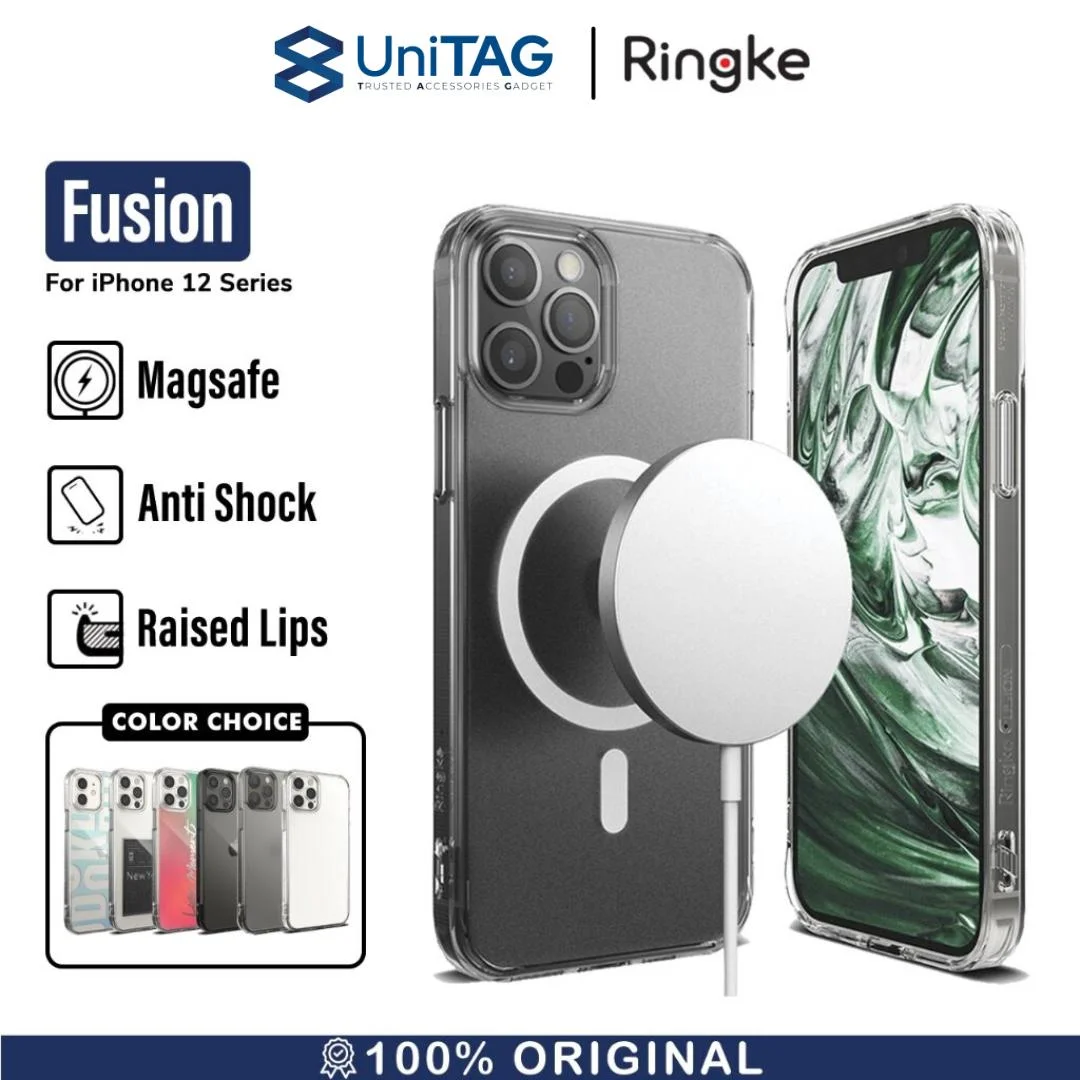 Case iPhone 12 Pro Max 12 Pro 12 Mini Ringke Fusion Anti Crack Casing